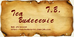 Tea Budečević vizit kartica